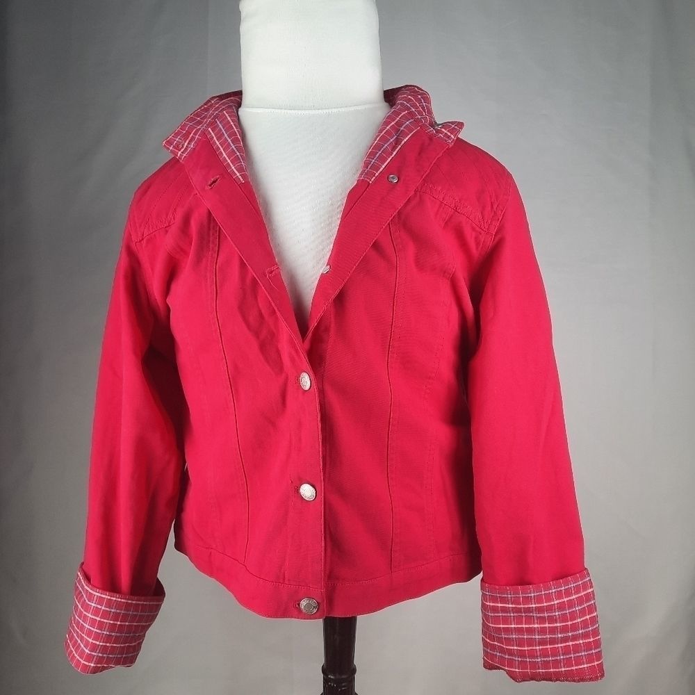 Pendleton Lightweight Jacket Plaid Lining Pink Wo… - image 7